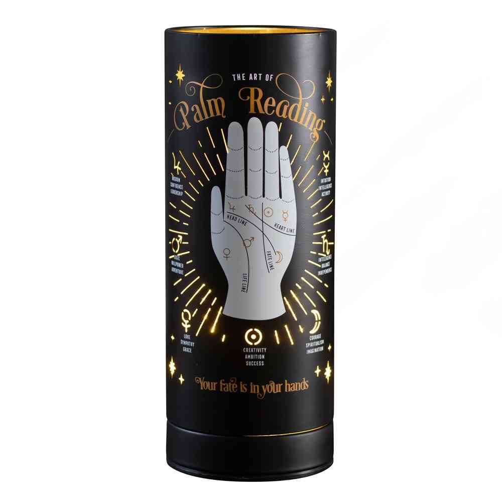 Something Different - Palm Reading Electric Tafellamp - Zwart